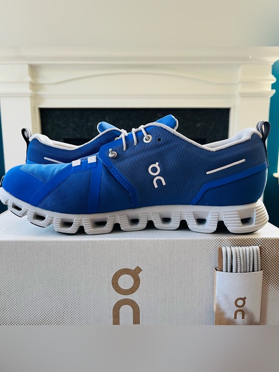 On Cloud 5 Waterproof Men’s Running Sneakers Low Top Cobalt/Glacier 59.98345 main image 8